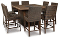 Paradise Trail Outdoor Bar Table Set - LasVegasFurnitureOnline.com