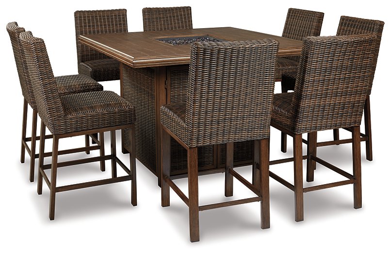 Paradise Trail Outdoor Bar Table Set - LasVegasFurnitureOnline.com