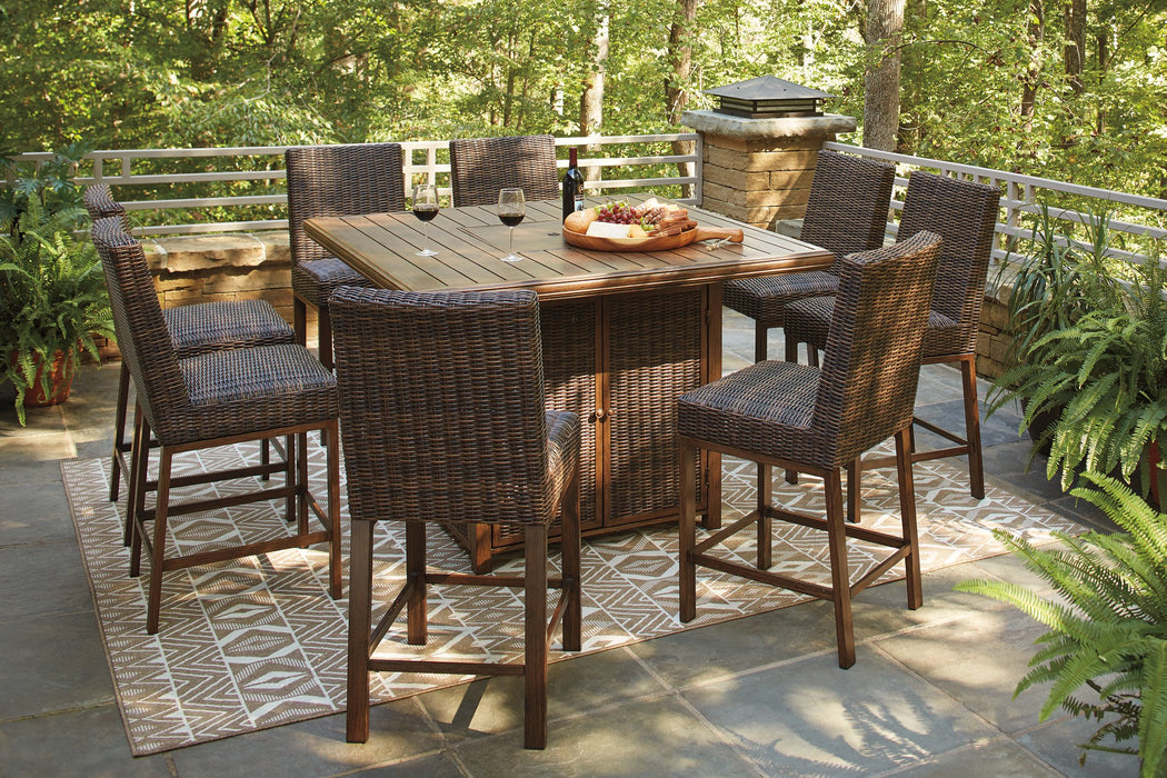 Paradise Trail Outdoor Bar Table Set - LasVegasFurnitureOnline.com