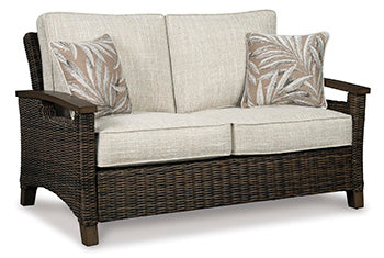 Paradise Trail Outdoor Loveseat, Lounge Chairs and Fire Pit Table - LasVegasFurnitureOnline.com