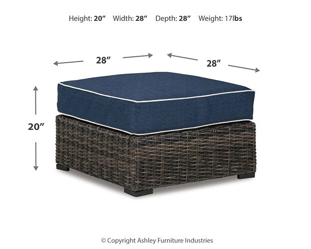 Grasson Lane Ottoman with Cushion - LasVegasFurnitureOnline.com