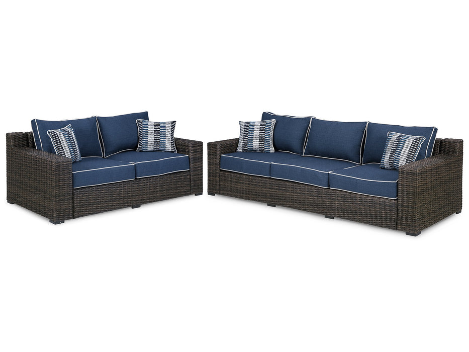 Grasson Lane Outdoor Seating Set - LasVegasFurnitureOnline.com