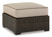 Coastline Bay Outdoor Ottoman with Cushion - LasVegasFurnitureOnline.com