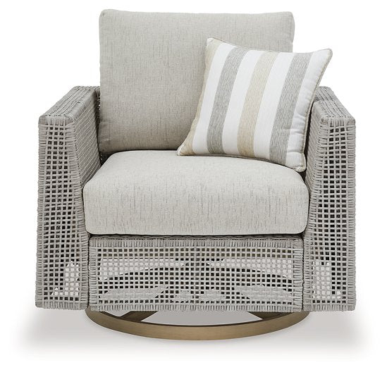 Seton Creek Outdoor Swivel Lounge with Cushion - LasVegasFurnitureOnline.com