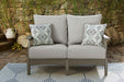 Visola Outdoor Loveseat with Cushion - LasVegasFurnitureOnline.com