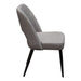 Set of (2) Reveal Dining Chairs in Grey Fabric w/ Black Powder Coat Metal Leg by Diamond Sofa - LasVegasFurnitureOnline.com