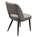 Set of (2) Reveal Dining Chairs in Grey Fabric w/ Black Powder Coat Metal Leg by Diamond Sofa - LasVegasFurnitureOnline.com