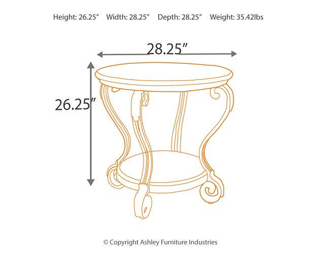 Nestor End Table - LasVegasFurnitureOnline.com