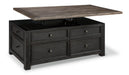 Tyler Creek Coffee Table with Lift Top - LasVegasFurnitureOnline.com