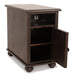 Barilanni Chairside End Table with USB Ports & Outlets - LasVegasFurnitureOnline.com