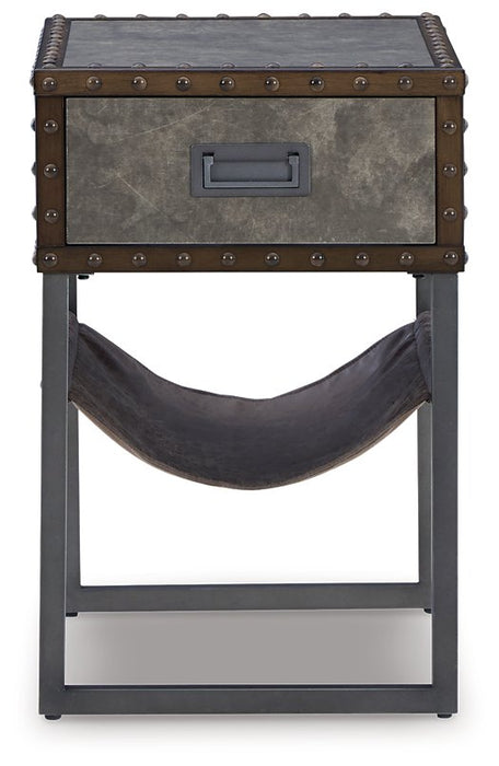 Derrylin Chairside End Table - LasVegasFurnitureOnline.com