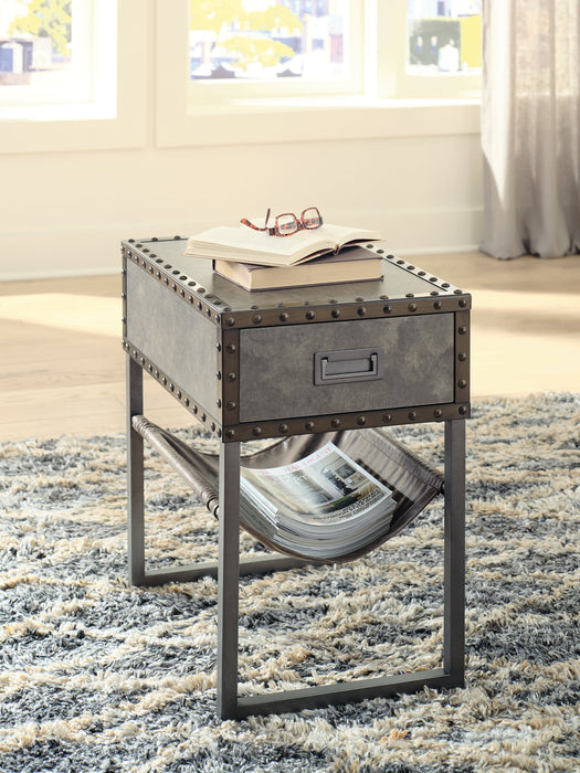 Derrylin Chairside End Table - LasVegasFurnitureOnline.com