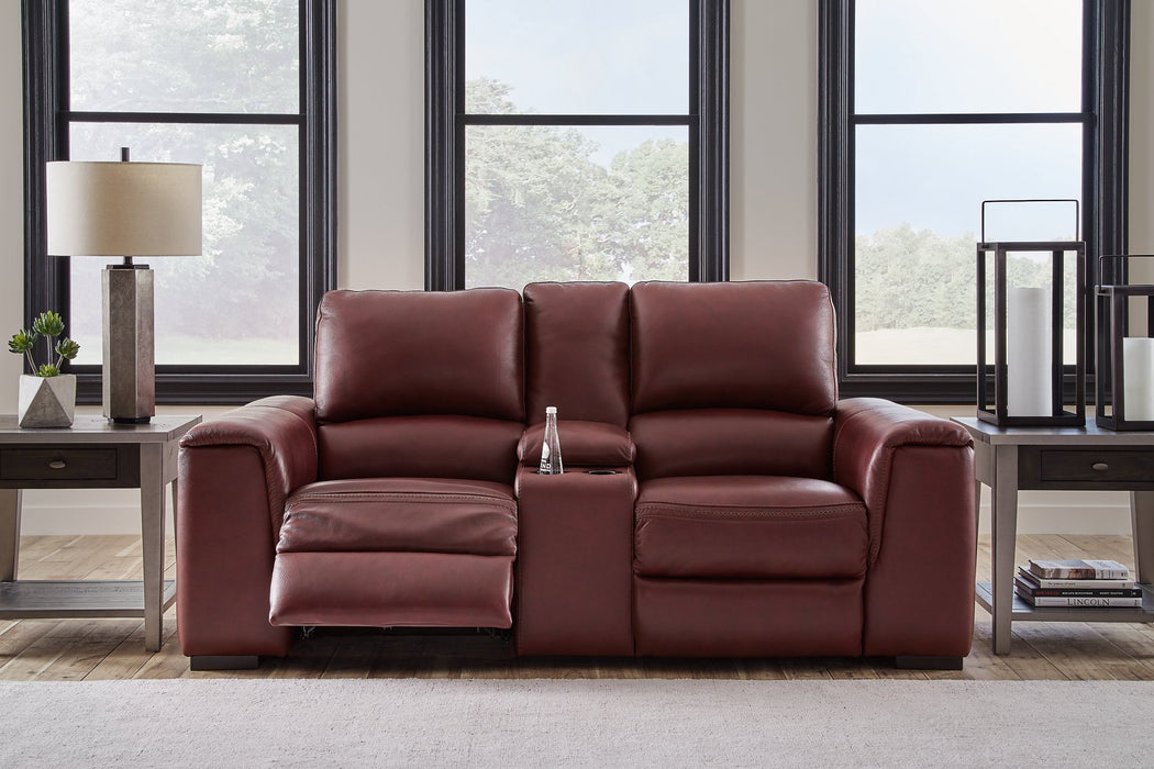 Alessandro Power Reclining Loveseat with Console - LasVegasFurnitureOnline.com