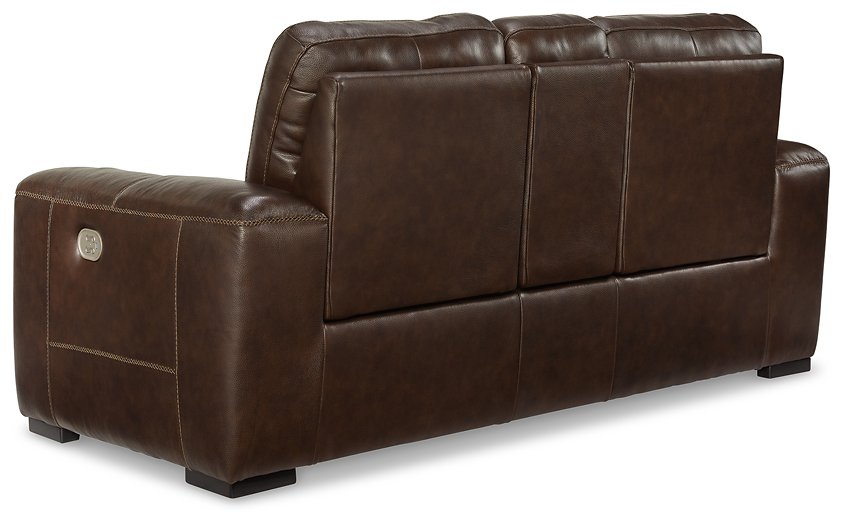 Alessandro Power Reclining Loveseat with Console - LasVegasFurnitureOnline.com