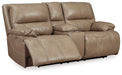 Ricmen Power Reclining Loveseat with Console - LasVegasFurnitureOnline.com