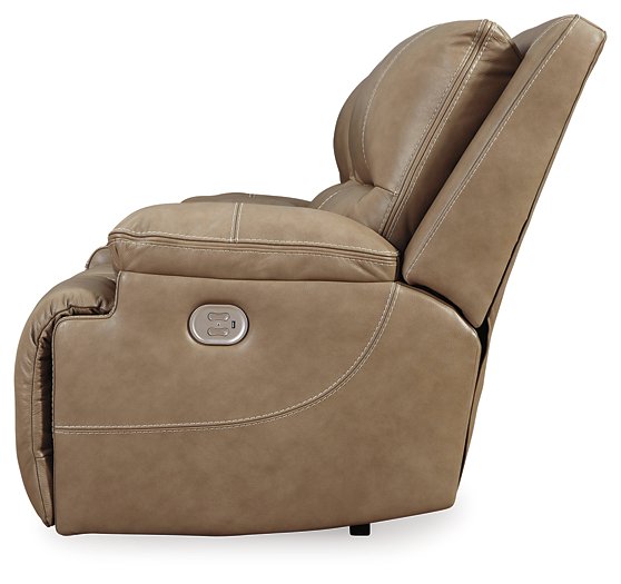 Ricmen Power Reclining Loveseat with Console - LasVegasFurnitureOnline.com