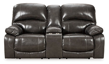 Hallstrung Power Reclining Loveseat with Console - LasVegasFurnitureOnline.com