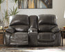 Hallstrung Power Reclining Loveseat with Console - LasVegasFurnitureOnline.com