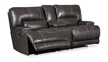 McCaskill Power Reclining Loveseat with Console - LasVegasFurnitureOnline.com