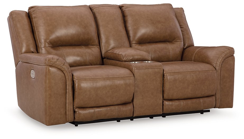 Trasimeno Power Reclining Loveseat with Console - LasVegasFurnitureOnline.com