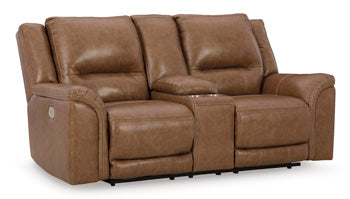 Trasimeno Power Reclining Loveseat with Console - LasVegasFurnitureOnline.com