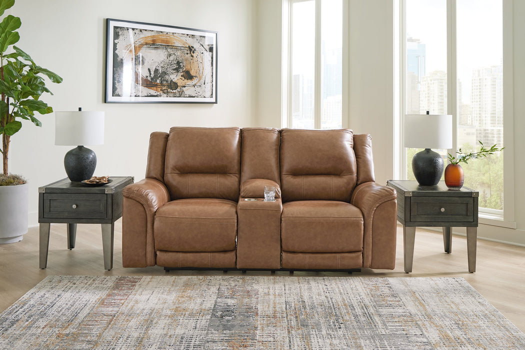 Trasimeno Power Reclining Loveseat with Console - LasVegasFurnitureOnline.com