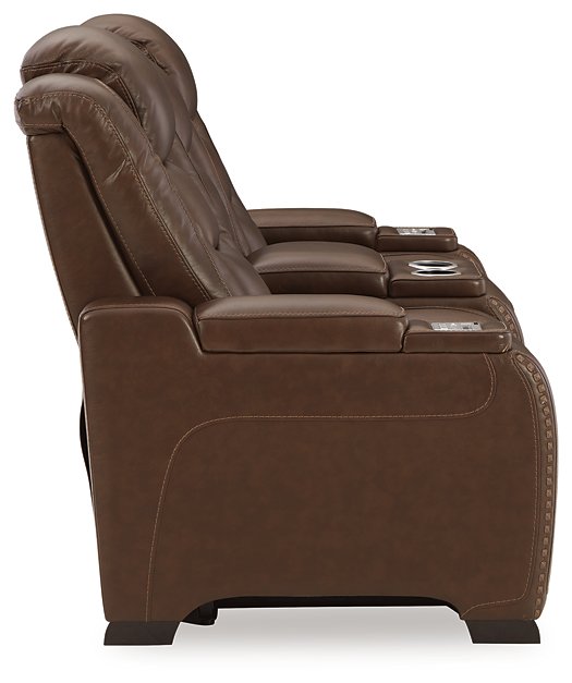 The Man-Den Power Reclining Loveseat with Console - LasVegasFurnitureOnline.com