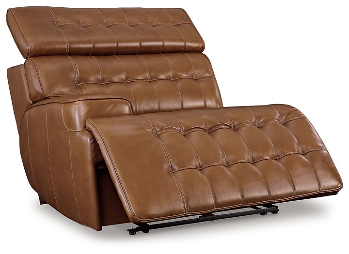 Temmpton Power Reclining Sectional Loveseat with Console - LasVegasFurnitureOnline.com