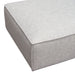 Vice Square Ottoman in Barley Fabric by Diamond Sofa - LasVegasFurnitureOnline.com