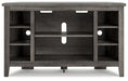 Arlenbry Corner TV Stand with Electric Fireplace - LasVegasFurnitureOnline.com