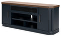 Landocken 83" TV Stand with Electric Fireplace - LasVegasFurnitureOnline.com