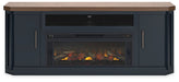 Landocken 83" TV Stand with Electric Fireplace - LasVegasFurnitureOnline.com