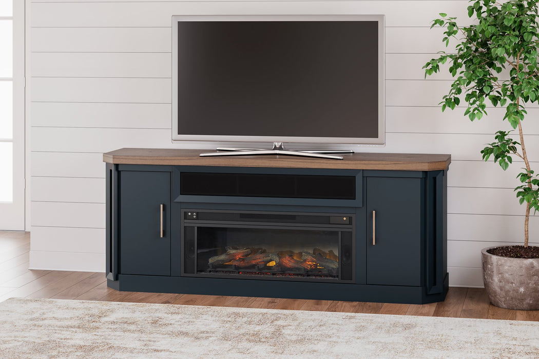 Landocken 83" TV Stand with Electric Fireplace - LasVegasFurnitureOnline.com