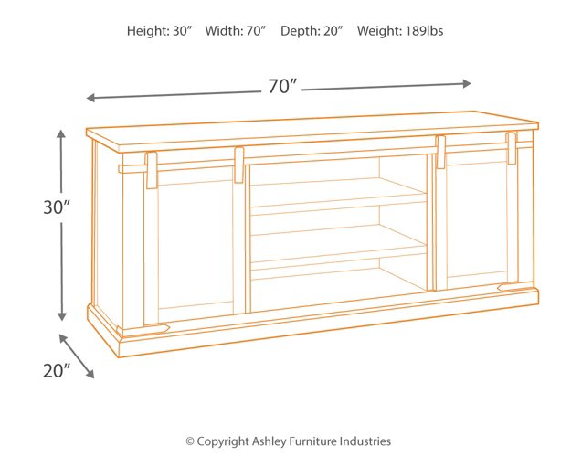 Budmore 70" TV Stand - LasVegasFurnitureOnline.com