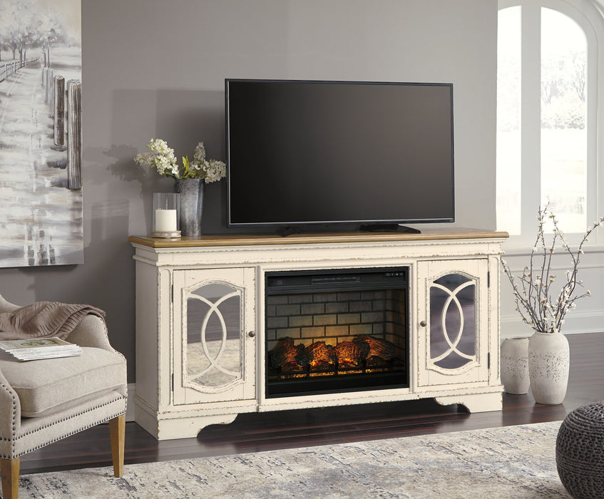 Realyn 74" TV Stand with Electric Fireplace - LasVegasFurnitureOnline.com