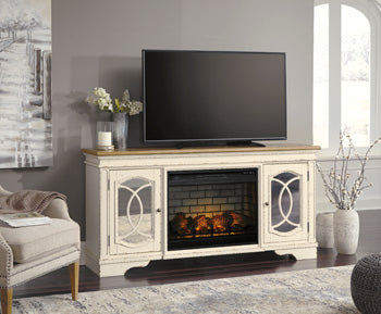 Realyn 74" TV Stand with Electric Fireplace - LasVegasFurnitureOnline.com