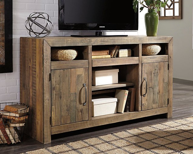 Sommerford 62" TV Stand with Electric Fireplace - LasVegasFurnitureOnline.com