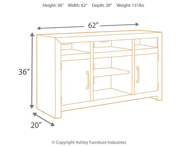 Sommerford 62" TV Stand - LasVegasFurnitureOnline.com