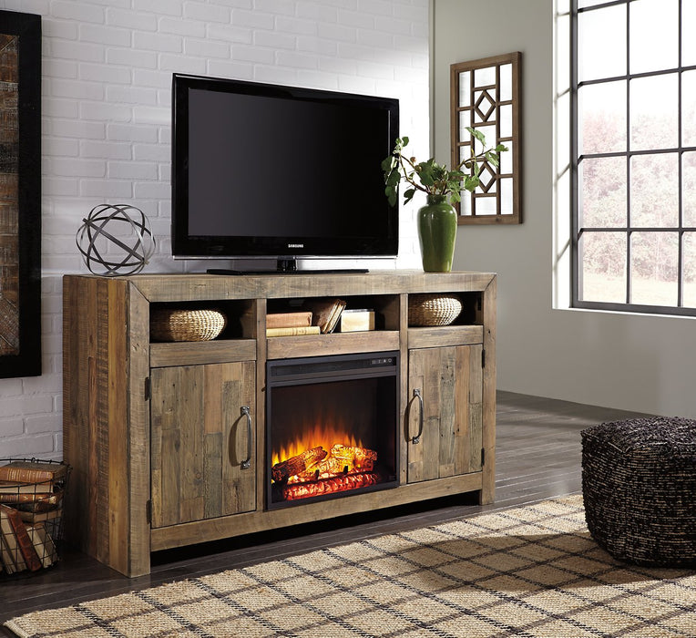 Sommerford 62" TV Stand with Electric Fireplace - LasVegasFurnitureOnline.com