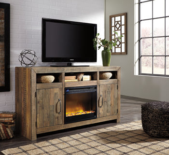 Sommerford 62" TV Stand with Electric Fireplace - LasVegasFurnitureOnline.com