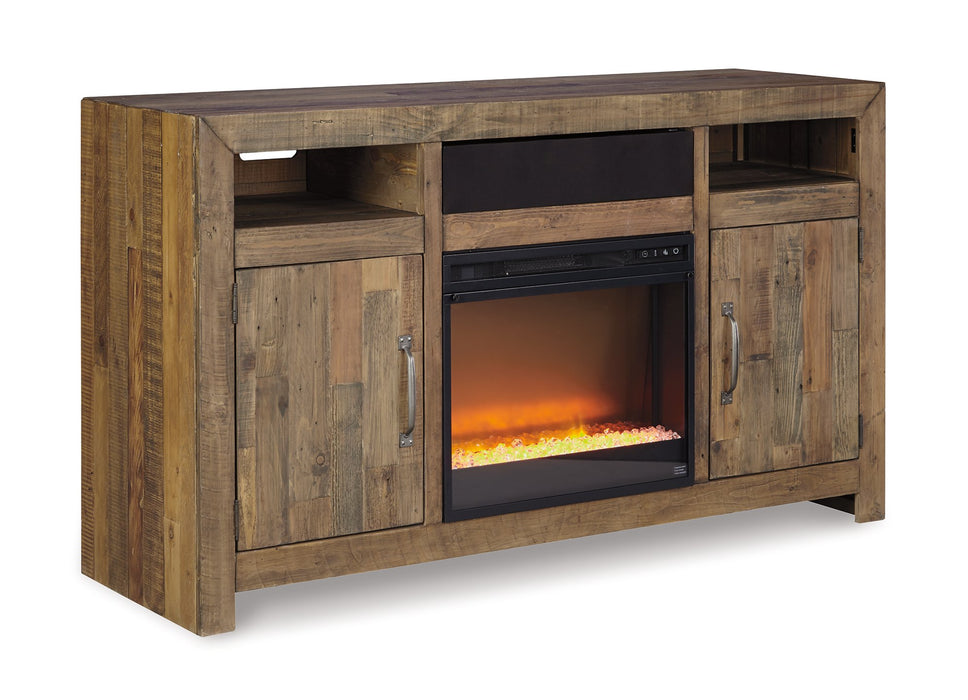 Sommerford 62" TV Stand with Electric Fireplace - LasVegasFurnitureOnline.com