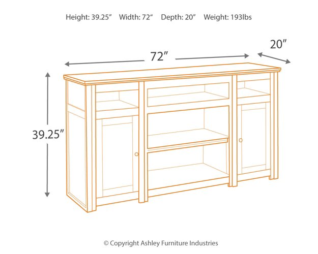 Harpan 72" TV Stand with Electric Fireplace - LasVegasFurnitureOnline.com