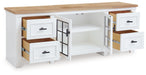 Ashbryn 74" TV Stand - LasVegasFurnitureOnline.com