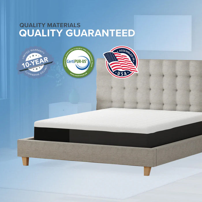 Bedplanet Essentials 10" Gel Infused Medium Memory Foam Mattress