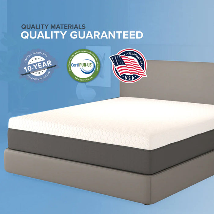 Bedplanet 12" Zoned Reactive Medium Memory Foam Mattress