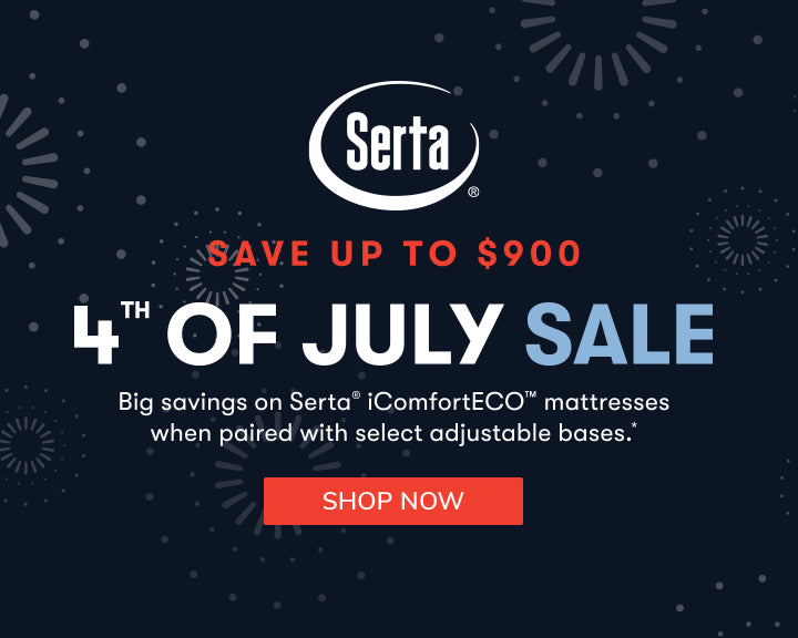Serta 4th of July Sale - Save up to $900 on iComfort ECO Adjustable Mattress Sets