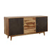 Partridge Rectangular 2-door Server Natural Sheesham and Black image