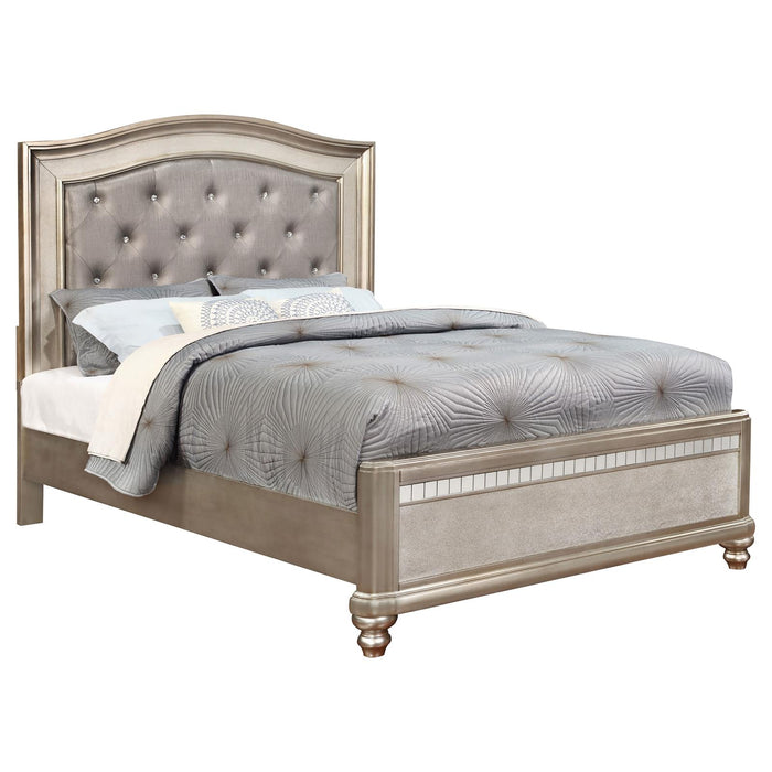 Bling Game California King Panel Bed Metallic Platinum image