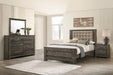 Ridgedale 4-piece Eastern King Bedroom Set Weathered Dark Brown and Latte image