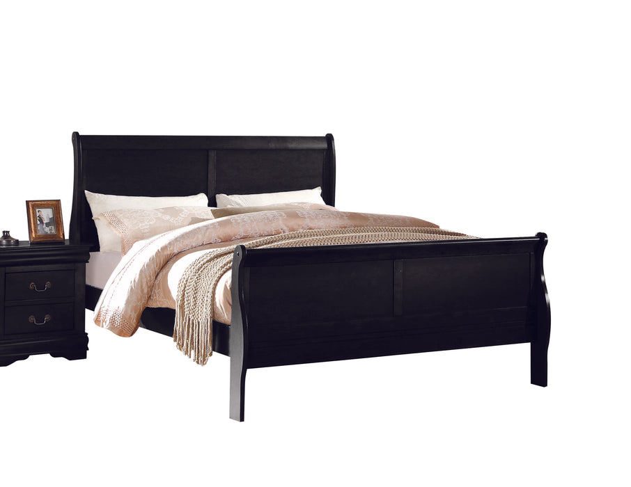 Coaster Louis Philippe Black Full Sleigh Bed